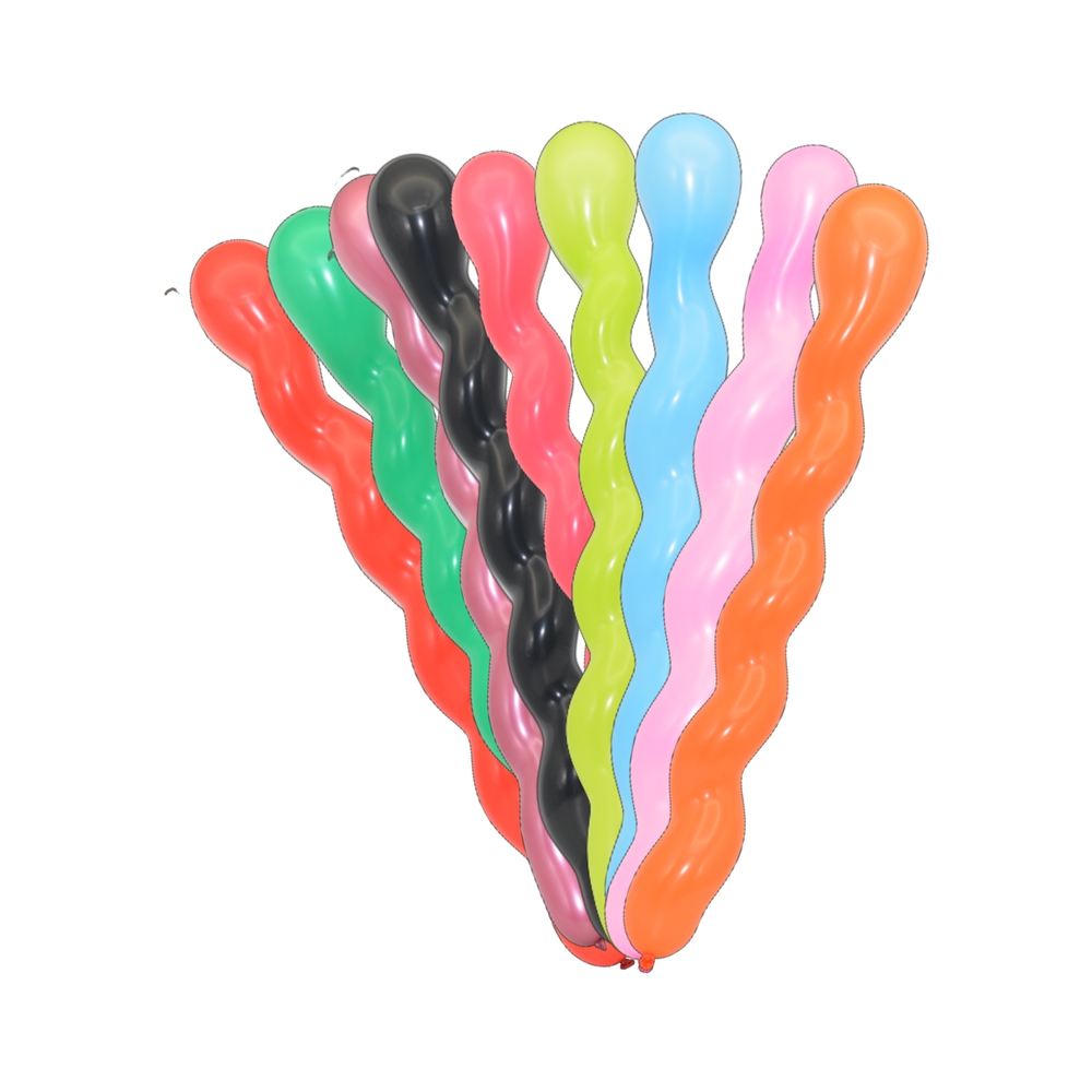 გრძელი ლატექსის ბუშტები, 80 სმ, 100 ც.