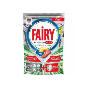 Fairy Platinum, ჭურჭლის სარეცხი მანქანის კაფსულა, 40 ც.