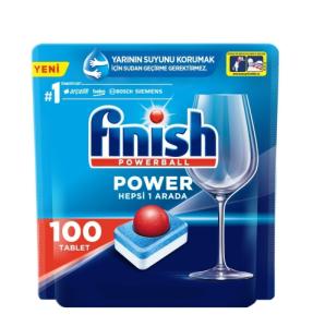 Finish, All In 1, ჭურჭლის სარეცხი მანქანის აბები, 100 ც.