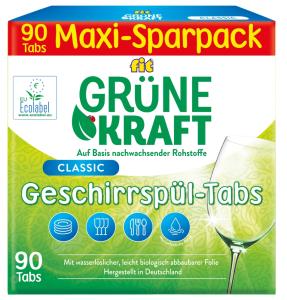 Grüne Kraft, ჭურჭლის სარეცხი მანქანის აბები, 90 ც.