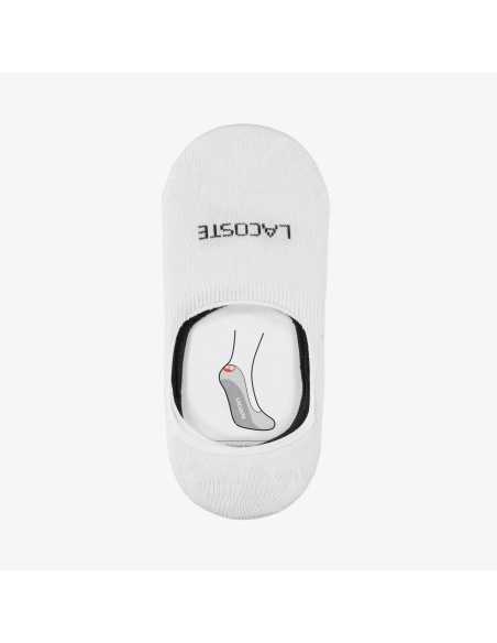 ქალის წინდა Lacoste - Lacoste Unisex White 2-Piece Ballerina Socks