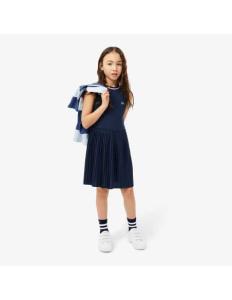 ბავშვის კაბა Lacoste - Sleeveless Pleated Jersey