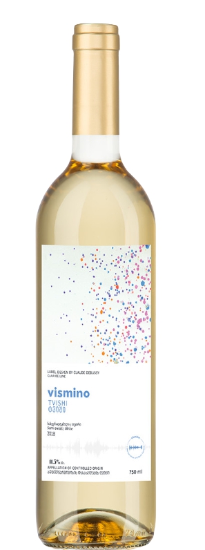 ვისმინო, ტვიში, ცოლიკაური, თეთრი ნახევრადტკბილი ღვინო, 2021 წ.