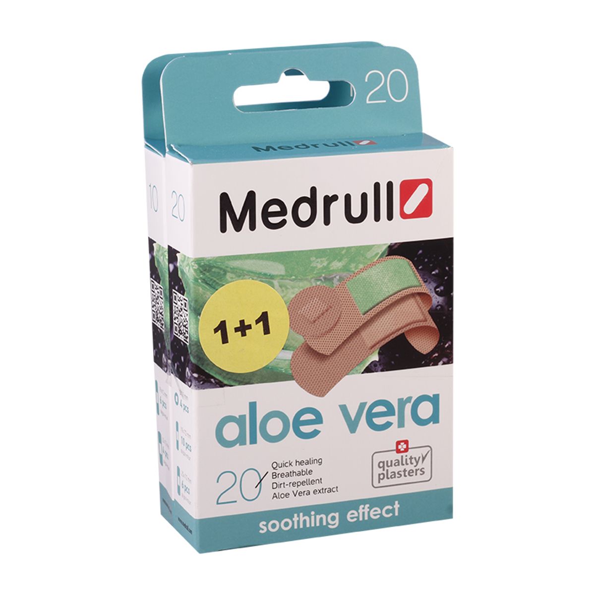 Medrull - მედრული ლეიკო Aloe Vera 20+10 ცალი