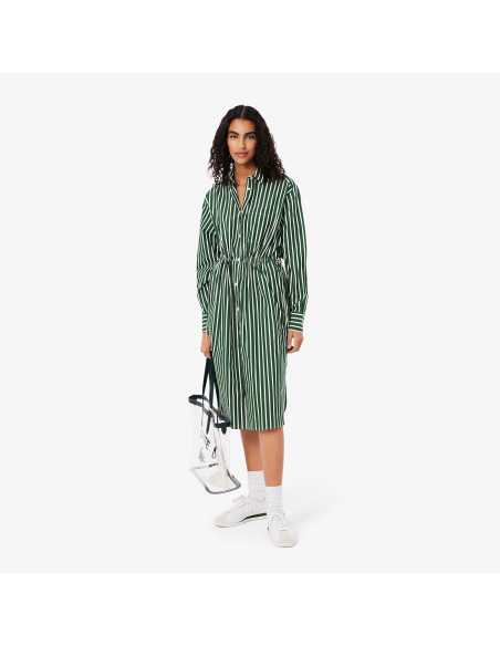 კაბა Lacoste - Relaxed Fit Poplin Shirt Dress