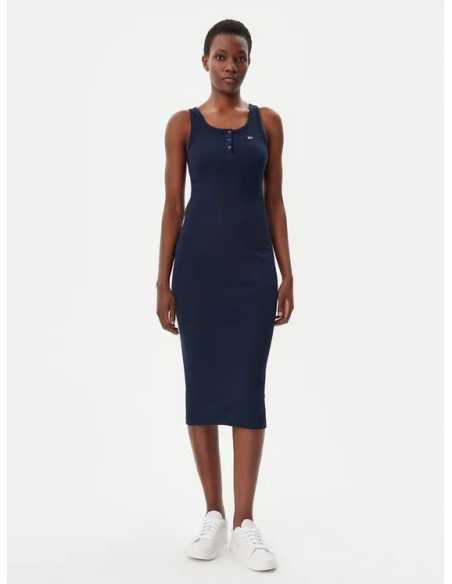 კაბა Tommy Jeans - TJW BUTTON TANK DRESS