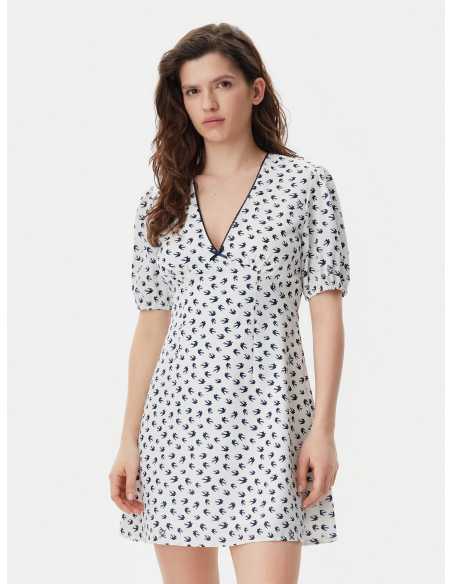 კაბა Tommy Jeans - TJW SS CREPE MINI DRESS