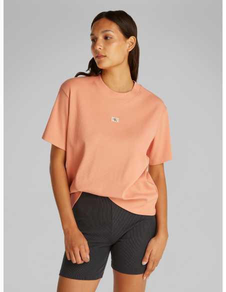 მაისურები CALVIN KLEIN JEANS - WOVEN LABEL RIB RELAXED TEE