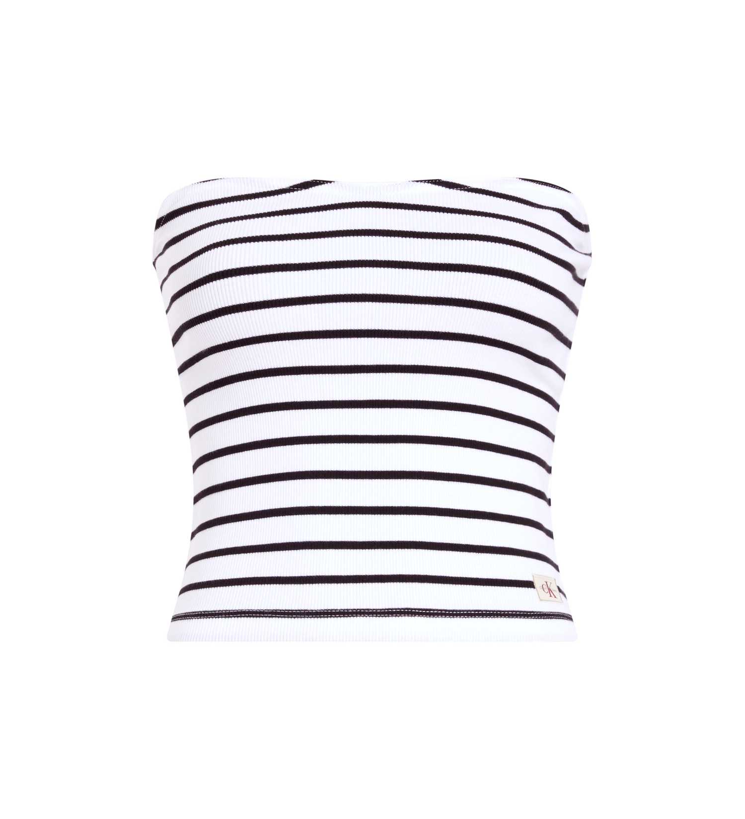 მაისურები CALVIN KLEIN JEANS - WOVEN LABEL RIB SLEEVELESS TOP
