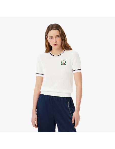 მაისურები Lacoste - French Made Embroidered Shield Sweater