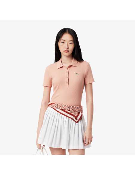 მაისურები Lacoste - WOMENS L.12.D SLIM FIT RIBBED COTTON POLO