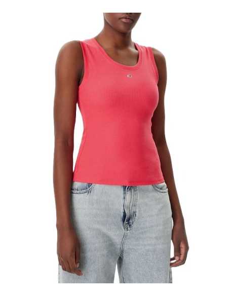 მაისურები Tommy Jeans - TJW ESSENTIAL RIB TANK EXT