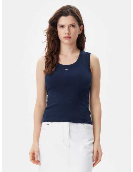 მაისურები Tommy Jeans - TJW ESSENTIAL RIB TANK EXT