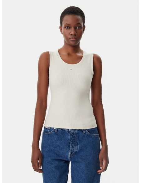 მაისურები Tommy Jeans - TJW ESSENTIAL RIB TANK EXT