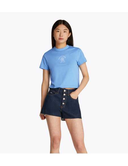 მაისურები Tommy Jeans - TJW REG SH VARSITY CREST TEE