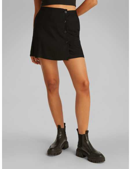 ქვედაბოლო CALVIN KLEIN JEANS - ECOVERO NYLON WRAP SKIRT