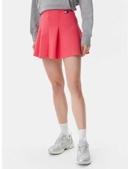 ქვედაბოლო Tommy Jeans - TJW PIQUE BADGE F&F SKIRT EXT