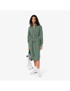 კაბა Lacoste - Relaxed Fit Poplin Shirt Dress