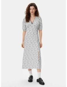 კაბა Tommy Jeans - TJW BIRD AOP SS MIDI DRESS EXT