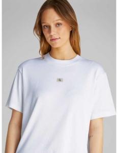 მაისურები CALVIN KLEIN JEANS - WOVEN LABEL RIB RELAXED TEE