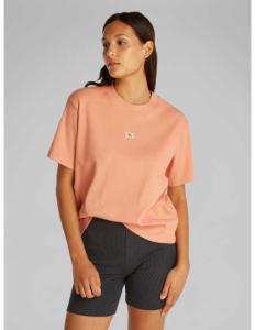 მაისურები CALVIN KLEIN JEANS - WOVEN LABEL RIB RELAXED TEE