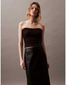 მაისურები CALVIN KLEIN JEANS - WOVEN LABEL RIB SLEEVELESS TOP