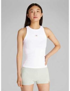 მაისურები CALVIN KLEIN JEANS - WOVEN LABEL RIB TANK TOP