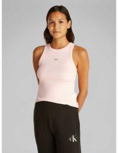 მაისურები CALVIN KLEIN JEANS - WOVEN LABEL RIB TANK TOP