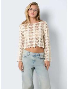 მაისურები Noisy May - NMLANA L/S BOAT NECK BELL SLEEVE KNIT