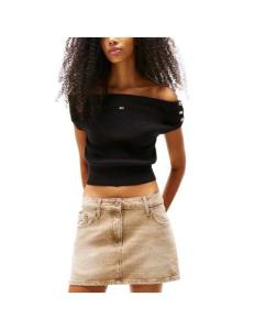 მაისურები Tommy Jeans - TJW OFF SHOULDER STRIPE SWEATER