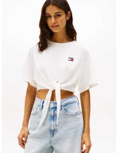 მაისურები Tommy Jeans - TJW REG WAIST TIE BADGE TEE EXT