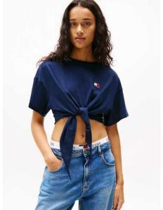 მაისურები Tommy Jeans - TJW REG WAIST TIE BADGE TEE EXT