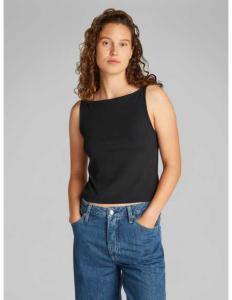 პერანგი CALVIN KLEIN JEANS - LOGO ELASTIC OPEN BACK TOP