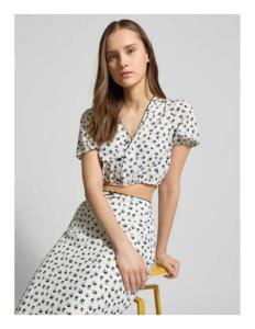 პერანგი Tommy Jeans - TJW CRP AOP SS BLOUSE