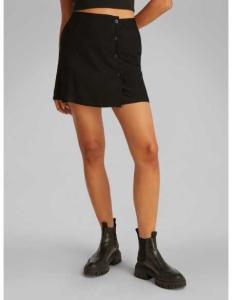 ქვედაბოლო CALVIN KLEIN JEANS - ECOVERO NYLON WRAP SKIRT