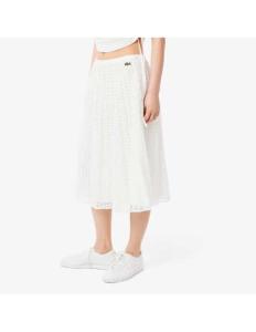 ქვედაბოლო Lacoste - Pleated Lace Skirt