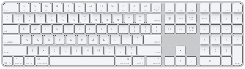 Apple Magic Keyboard A2520 With Touch ID International English Silver/White