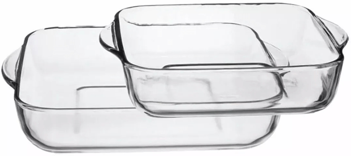 Pasabahce, Borcam, მინის ლანგარი, 2 ცალი