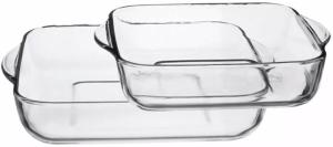 Pasabahce, Borcam, მინის ლანგარი, 2 ცალი