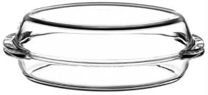 Pasabahce, Borcam, მინის ოვალური ლანგარი თავსახურით