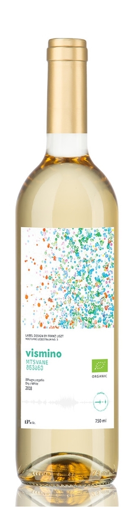ვისმინო, ბიო მწვანე, თეთრი მშრალი ღვინო, 2019 წ.