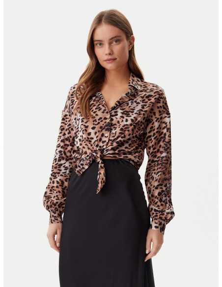 პერანგი GUESS - NEW LS BOWED JUN SHIRT