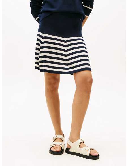 ქვედაბოლო Tommy Hilfiger - LYOCELL SILK FLARE MINI SKIRT