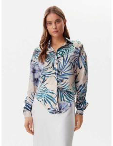 პერანგი GUESS - NEW LS BOWED JUN SHIRT