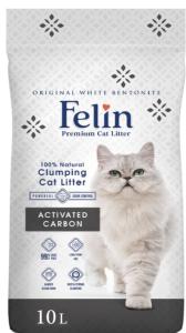 Felin, კატის ქვიშა ნახშირით (სუნის გასანეიტრალებლად),  10 ლ
