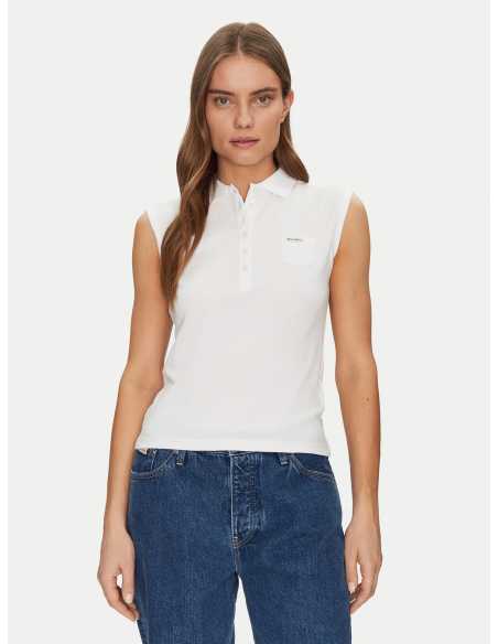 მაისურები GUESS JEANS - GJ SLEEVELESS COLLAR SLIM PKT