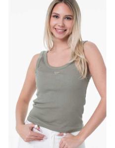 მაისურები GUESS - SL TRIANGLE BLING RIB TANK