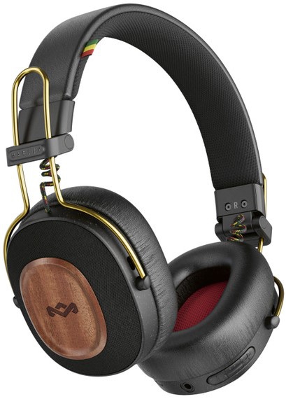 House Of Marley EM-JH135-RA Positive Vibration Riddim Over-Ear Wireless Headphones Rasta