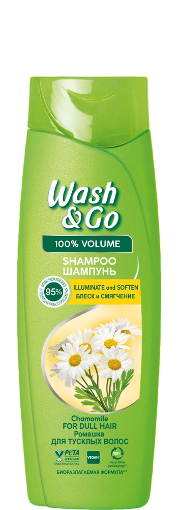 Wash & Go Chamomile შამპუნი 360 მლ