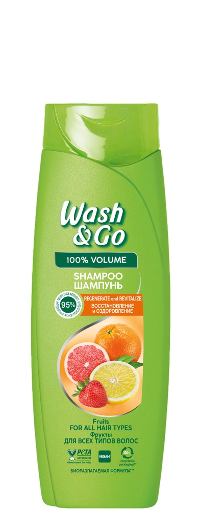Wash & Go Fruit Extracts შამპუნი 180 მლ